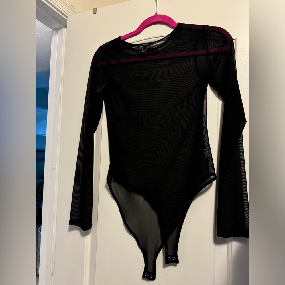 Forever 21 See Through Bodysuit S